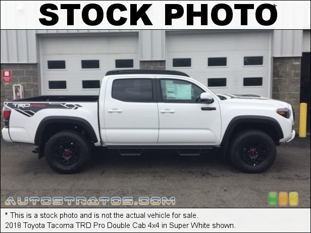 Stock photo for this 2018 Toyota Tacoma TRD Double Cab 4x4 3.5 Liter DOHC 24-Valve VVT-i V6 6 Speed Automatic