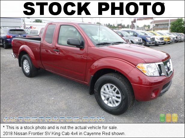 Stock photo for this 2018 Nissan Frontier SV King Cab 4x4 4.0 Liter DOHC 24-Valve CVTCS V6 5 Speed Automatic