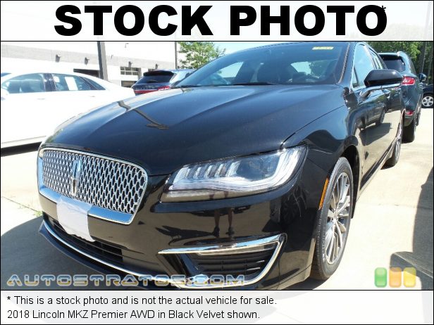 Stock photo for this 2018 Lincoln MKZ Premier AWD 2.0 Liter GTDI Turbocharged DOHC 16-Valve Ti-VCT 4 Cylinder 6 Speed Automatic