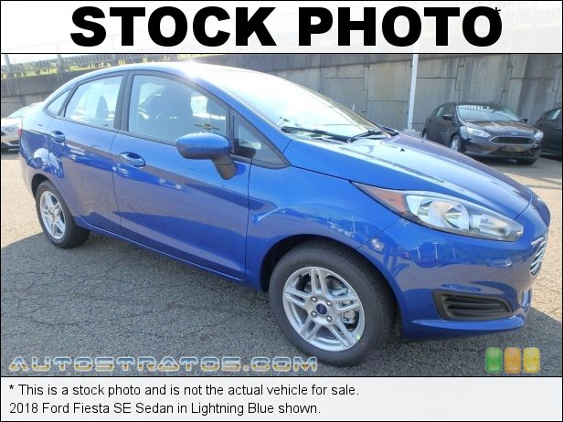 Stock photo for this 2018 Ford Fiesta SE Sedan 1.6 Liter DOHC 16-Valve Ti-VCT 4 Cylinder 6 Speed Automatic