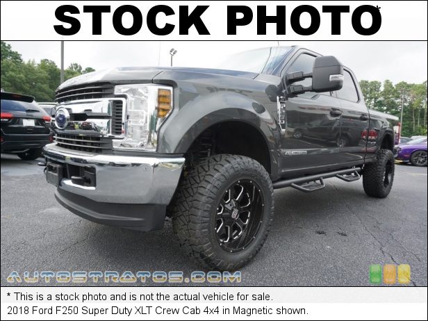 Stock photo for this 2018 Ford F250 Super Duty XLT Crew Cab 4x4 6.7 Liter Power Stroke OHV 32-Valve Turbo-Diesel V8 6 Speed Automatic