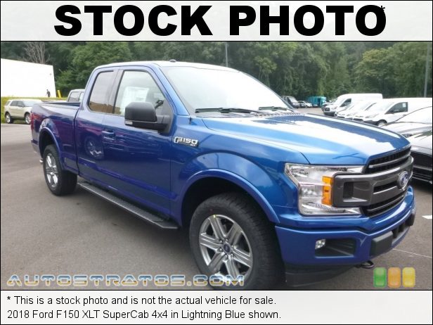 Stock photo for this 2018 Ford F150 XLT SuperCab 4x4 2.7 Liter DI Twin-Turbocharged DOHC 24-Valve EcoBoost V6 10 Speed Automatic