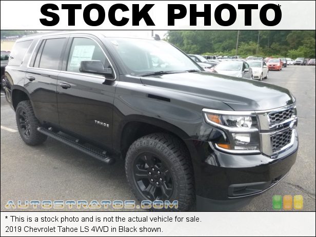 Stock photo for this 2019 Chevrolet Tahoe LS 4WD 5.3 Liter DI OHV 16-Valve VVT V8 6 Speed Automatic