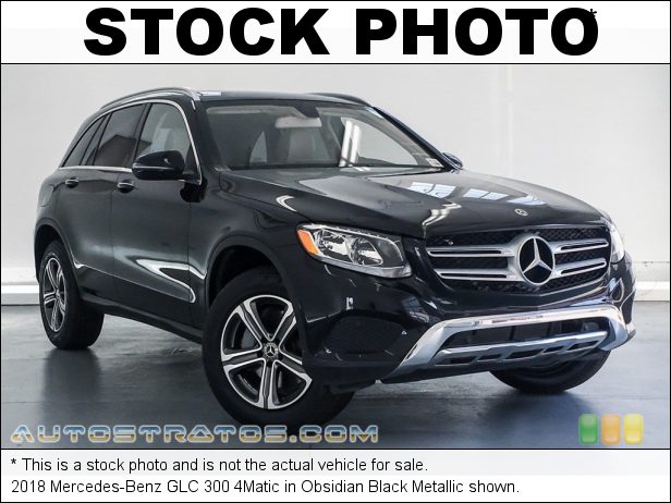 Stock photo for this 2018 Mercedes-Benz GLC 300 4Matic 2.0 Liter Turbocharged DOHC 16-Valve VVT 4 Cylinder 9 Speed Automatic