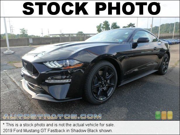 Stock photo for this 2019 Ford Mustang Fastback 5.0 Liter DOHC 32-Valve Ti-VCT V8 6 Speed Manual