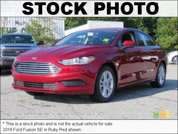 Stock photo for this 2018 Ford Fusion SE 1.5 Liter Turbocharged DOHC 16-Valve EcoBoost 4 Cylinder 6 Speed Automatic