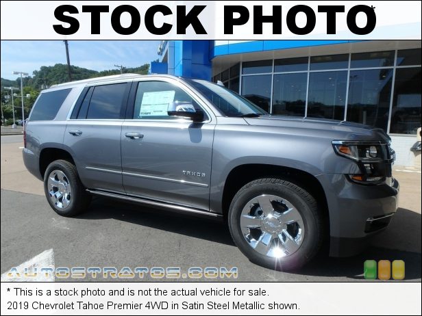 Stock photo for this 2019 Chevrolet Tahoe Premier 4WD 5.3 Liter DI OHV 16-Valve VVT V8 6 Speed Automatic