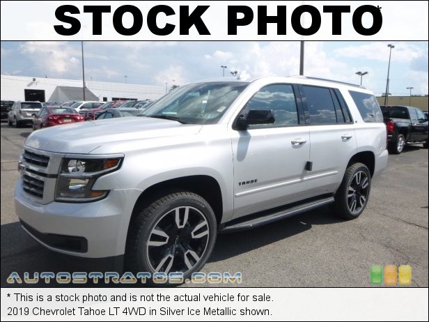 Stock photo for this 2019 Chevrolet Tahoe LT 4WD 5.3 Liter DI OHV 16-Valve VVT V8 6 Speed Automatic