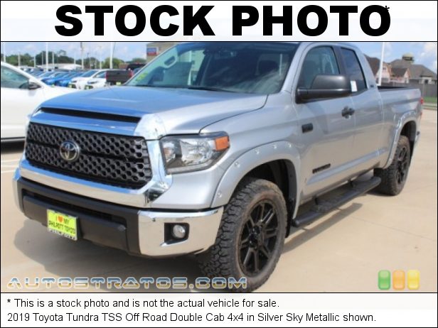 Stock photo for this 2019 Toyota Tundra Double Cab 4x4 5.7 Liter i-FORCE DOHC 32-Valve VVT-i V8 6 Speed ECT-i Automatic