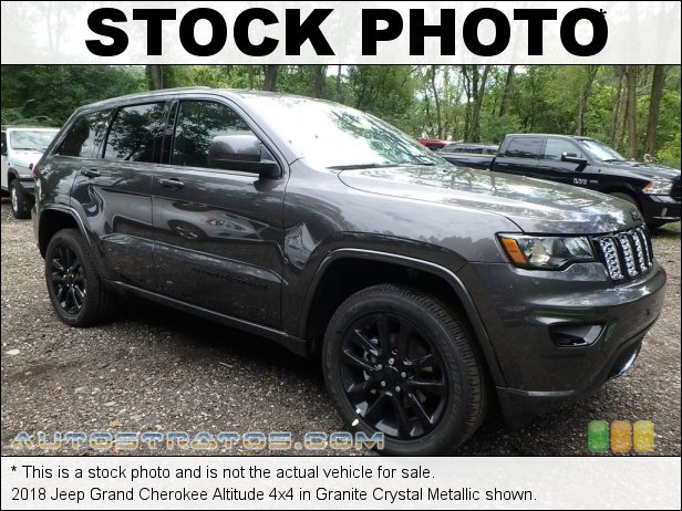 Stock photo for this 2018 Jeep Grand Cherokee Altitude 4x4 3.6 Liter DOHC 24-Valve VVT Pentastar V6 8 Speed Automatic
