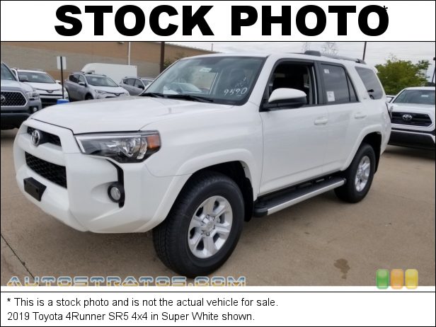 Stock photo for this 2019 Toyota 4Runner 4x4 4.0 Liter DOHC 24-Valve Dual VVT-i V6 5 Speed ECT-i Automatic