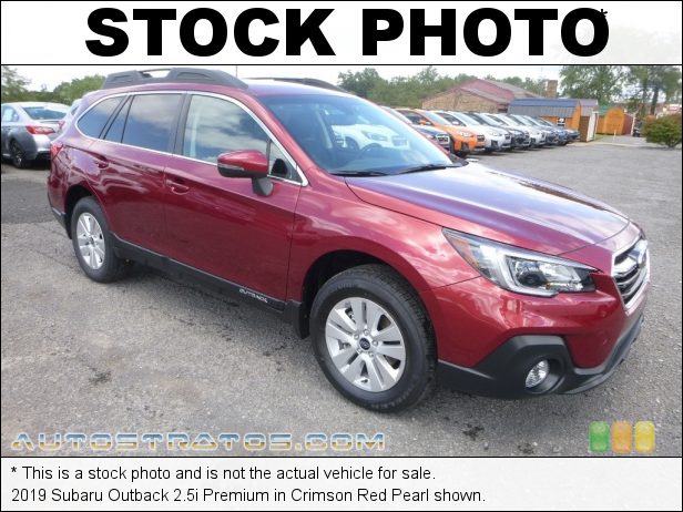 Stock photo for this 2019 Subaru Outback 2.5i Premium 2.5 Liter DOHC 16-Valve VVT Flat 4 Cylinder Lineartronic CVT Automatic