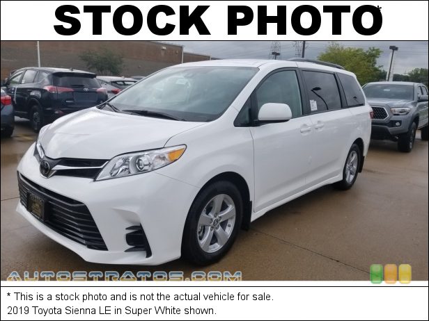Stock photo for this 2020 Toyota Sienna LE 3.5 Liter DOHC 24-Valve Dual VVT-i V6 8 Speed Automatic