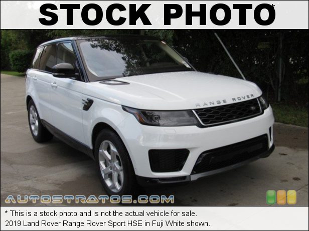 Stock photo for this 2019 Land Rover Range Rover Sport HSE 3.0 Liter Supercharged DOHC 24-Valve VVT V6 8 Speed Automatic