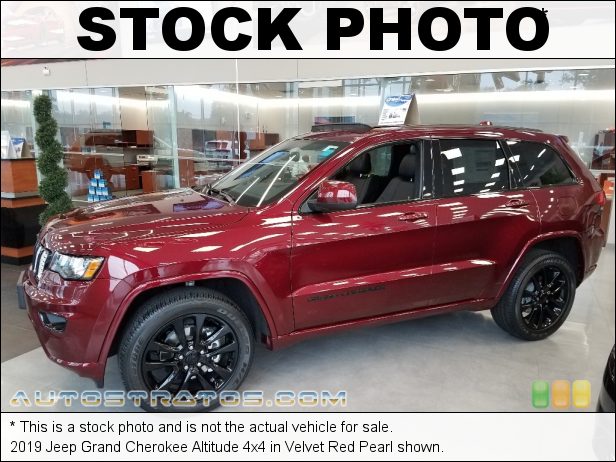 Stock photo for this 2019 Jeep Grand Cherokee Altitude 4x4 3.6 Liter DOHC 24-Valve VVT V6 8 Speed Automatic