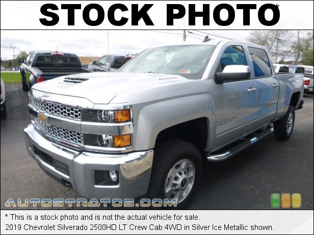 Stock photo for this 2019 Chevrolet Silverado 2500HD LT Crew Cab 4WD 6.6 Liter OHV 32-Valve Duramax Turbo-Diesel V8 6 Speed Automatic