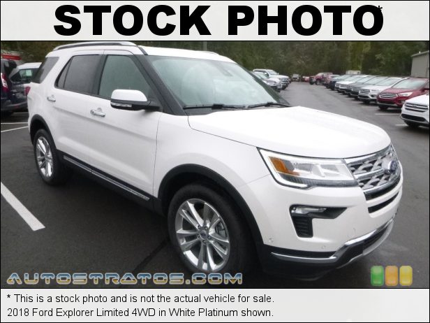 Stock photo for this 2018 Ford Explorer Limited 4WD 2.3 Liter DI Turbocharged DOHC 16-Valve Ti-VCT EcoBoost 4 Cylind 6 Speed Automatic