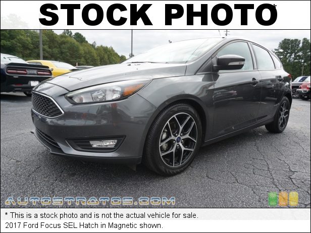 Stock photo for this 2017 Ford Focus SEL Hatch 2.0 Liter Flex-Fuel DOHC 16-Valve Ti VCT 4 Cylinder 6 Speed SelectShift Automatic