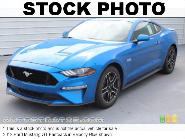 Stock photo for this 2019 Ford Mustang GT Fastback 5.0 Liter DOHC 32-Valve Ti-VCT V8 6 Speed Manual