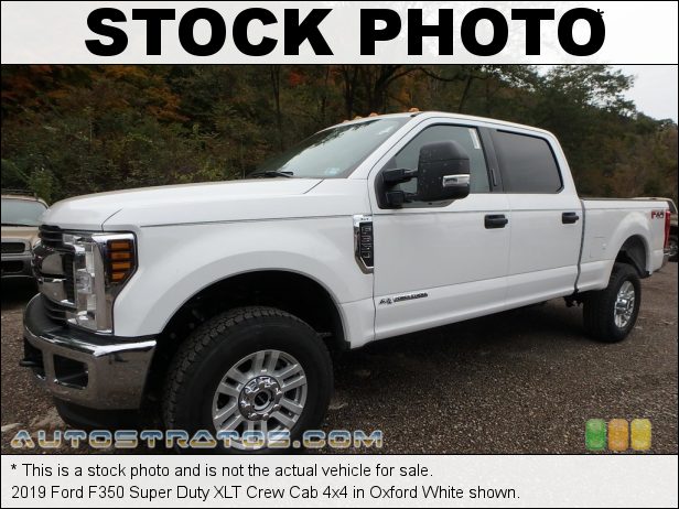 Stock photo for this 2019 Ford F350 Super Duty XLT Crew Cab 4x4 6.7 Liter Power Stroke OHV 32-Valve Turbo-Diesel V8 6 Speed Automatic
