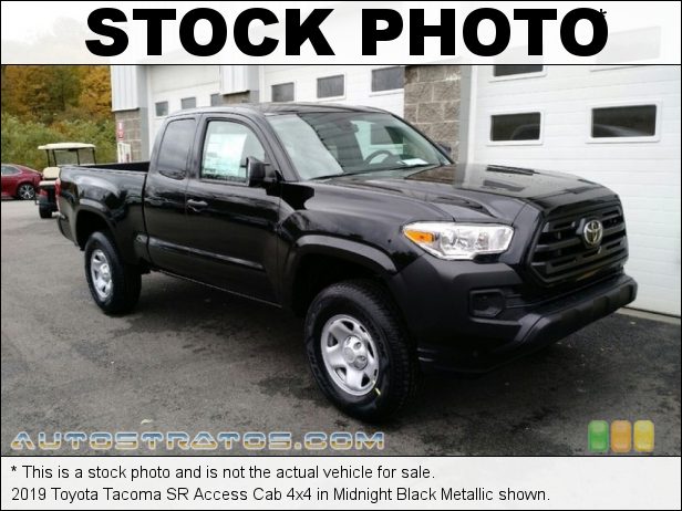 Stock photo for this 2019 Toyota Tacoma SR Access Cab 4x4 2.7 Liter DOHC 16-Valve VVT-i 4 Cylinder 6 Speed Automatic