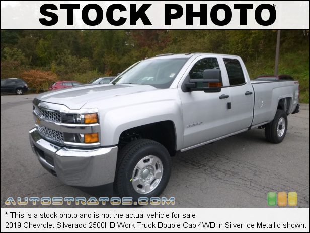 Stock photo for this 2019 Chevrolet Silverado 2500HD Work Truck Double Cab 4WD 6.0 Liter OHV 16-Valve VVT Vortec V8 6 Speed Automatic
