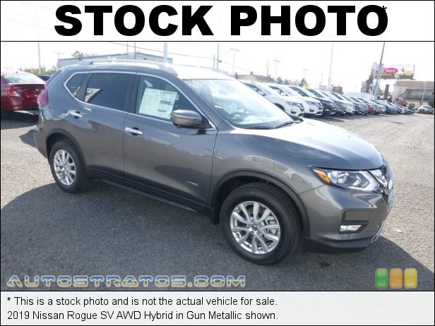 Stock photo for this 2019 Nissan Rogue AWD Hybrid 2.0 Liter DOHC 16-valve CVTCS 4 Cylinder Gasoline/Electric Hybri Xtronic CVT Automatic Stock photo for this 2019 Nissan Rogue AWD Hybrid 2.0 Liter DOHC 16-valve CVTCS 4 Cylinder Gasoline/Electric Hybri Xtronic CVT Automatic