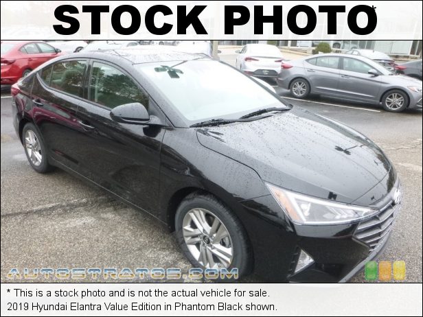 Stock photo for this 2019 Hyundai Elantra Value Edition 2.0 Liter DOHC 16-Valve D-CVVT 4 Cylinder 6 Speed Automatic