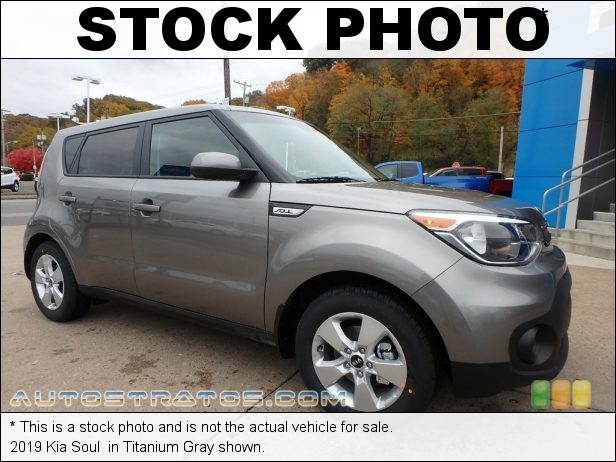 Stock photo for this 2019 Kia Soul  1.6 Liter GDI DOHC 16-Valve CVVT 4 Cylinder 6 Speed Automatic