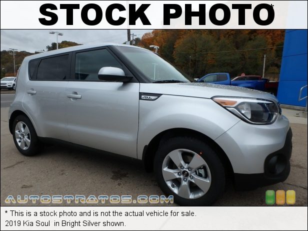 Stock photo for this 2019 Kia Soul  1.6 Liter GDI DOHC 16-Valve CVVT 4 Cylinder 6 Speed Automatic