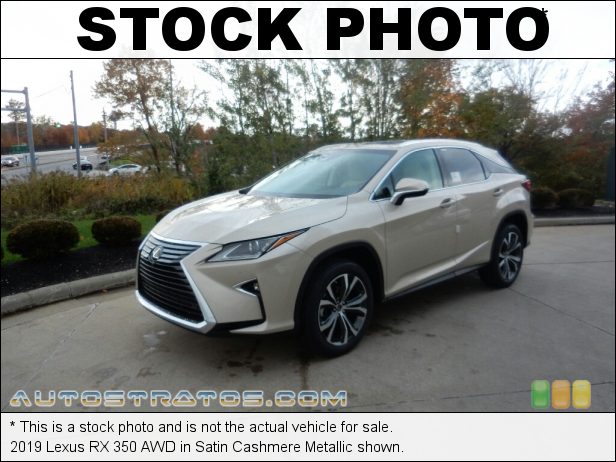 Stock photo for this 2019 Lexus RX 350 AWD 3.5 Liter DOHC 24-Valve VVT-i V6 8 Speed Automatic
