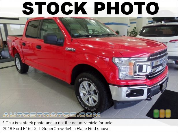 Stock photo for this 2018 Ford F150 XLT SuperCrew 4x4 3.5 Liter PFDI Twin-Turbocharged DOHC 24-Valve EcoBoost V6 10 Speed Automatic