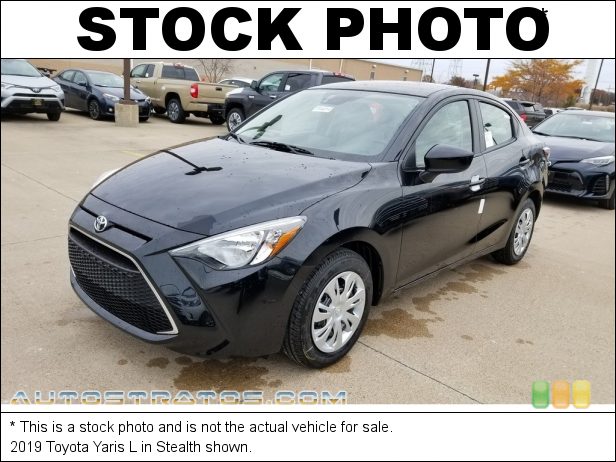 Stock photo for this 2019 Toyota Yaris L 1.5 Liter DOHC 16-Valve VVT-i 4 Cylinder 6 Speed Automatic