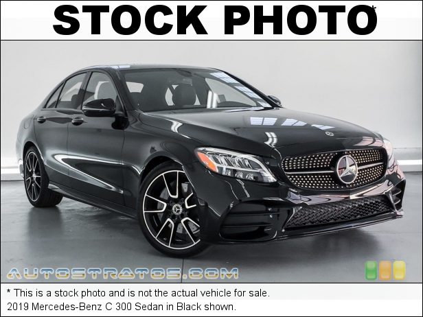 Stock photo for this 2019 Mercedes-Benz C 300 Sedan 2.0 Liter Turbocharged DOHC 16-Valve VVT 4 Cylinder 9 Speed Automatic