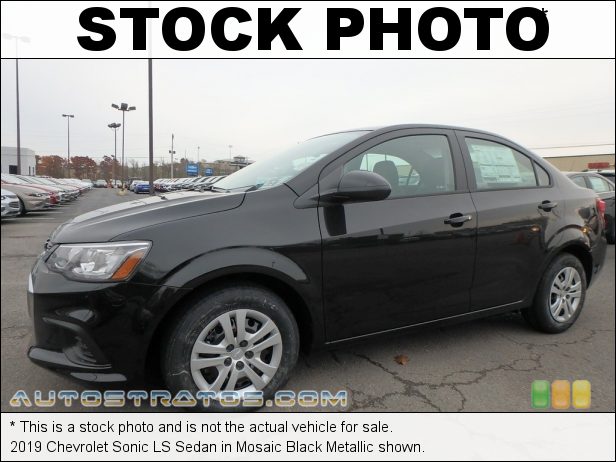 Stock photo for this 2019 Chevrolet Sonic LS Sedan 1.4 Liter Turbocharged DOHC 16-Valve VVT 4 Cylinder 6 Speed Automatic