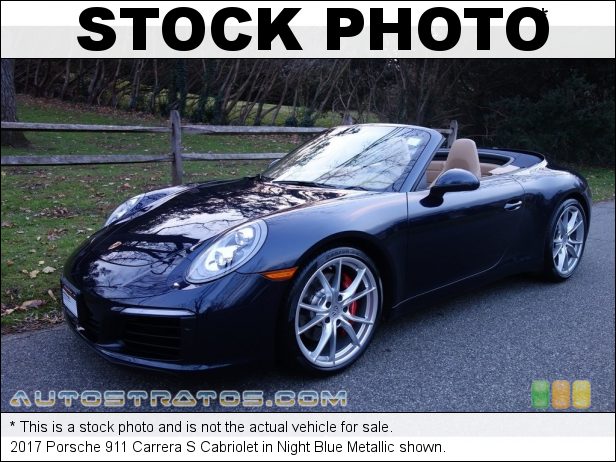 Stock photo for this 2017 Porsche 911 Carrera Cabriolet 3.0 Liter DFI Twin-Turbocharged DOHC 24-Valve Variocam Plus Horz 7 Speed PDK Automatic