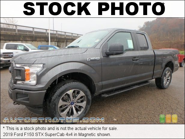 Stock photo for this 2019 Ford F150 SuperCab 4x4 2.7 Liter DI Twin-Turbocharged DOHC 24-Valve EcoBoost V6 10 Speed Automatic
