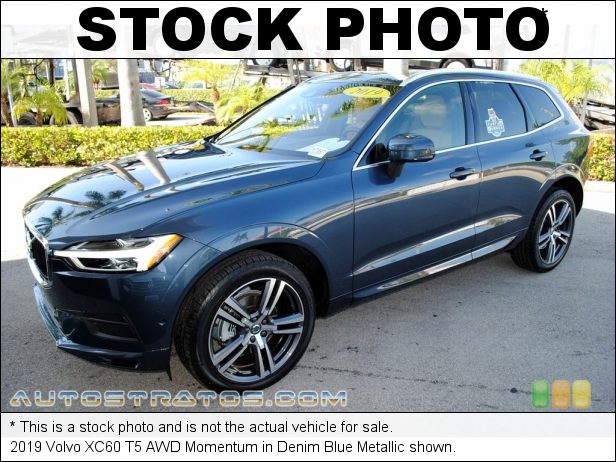 Stock photo for this 2019 Volvo XC60 T5 AWD Momentum 2.0 Liter Turbocharged DOHC 16-Valve VVT 4 Cylinder 8 Speed Automatic