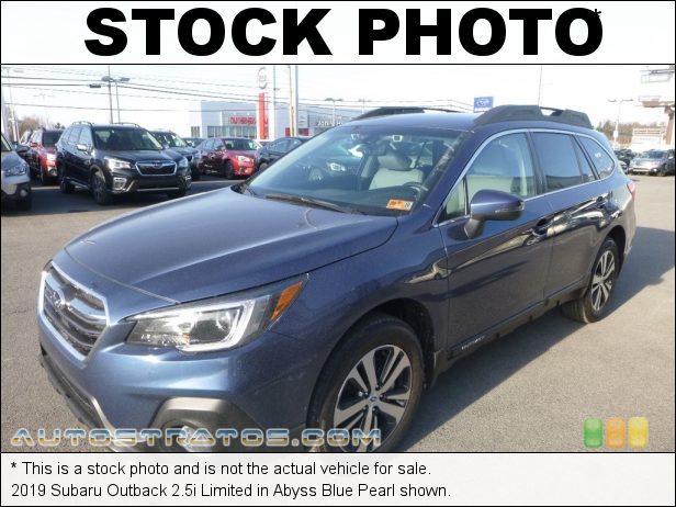Stock photo for this 2019 Subaru Outback 2.5i Limited 2.5 Liter DOHC 16-Valve VVT Flat 4 Cylinder Lineartronic CVT Automatic