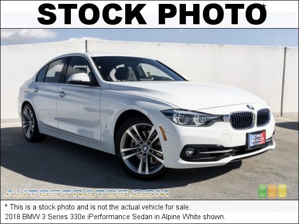 Stock photo for this 2018 BMW 3 Series 330e iPerformance Sedan 2.0 Liter e DI TwinPower Turbocharged DOHC 16-Valve VVT 4 Cylind 8 Speed Sport Automatic