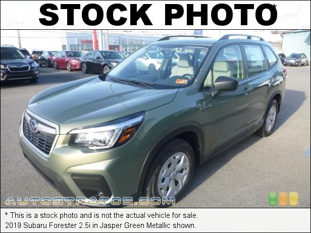 Stock photo for this 2019 Subaru Forester 2.5i 2.5 Liter DI DOHC 16-Valve VVT Flat 4 Cylinder Lineartronic CVT Automatic