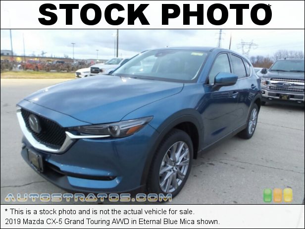 Stock photo for this 2019 Mazda CX-5 Grand Touring AWD 2.5 Liter SKYACVTIV-G DI DOHC 16-Valve VVT 4 Cylinder 6 Speed Automatic