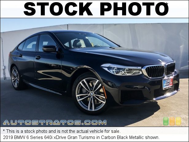Stock photo for this 2019 BMW 6 Series 640i xDrive Gran Turismo 3.0 Liter DI TwinPower Turbocharged DOHC 24-Valve VVT Inline 6 C 8 Speed Automatic