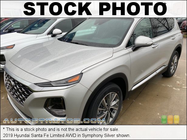 Stock photo for this 2019 Hyundai Santa Fe Limited AWD 2.4 Liter DOHC 16-Valve D-CVVT 4 Cylinder 8 Speed Automatic