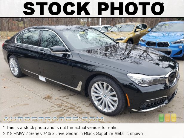 Stock photo for this 2020 BMW 7 Series 740i Sedan 3.0 Liter DI TwinPower Turbocharged DOHC 24-Valve Inline 6 Cylin 8 Speed Automatic