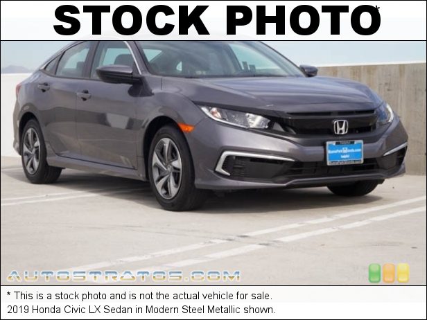 Stock photo for this 2019 Honda Civic LX Sedan 2.0 Liter DOHC 16-Valve i-VTEC 4 Cylinder CVT Automatic