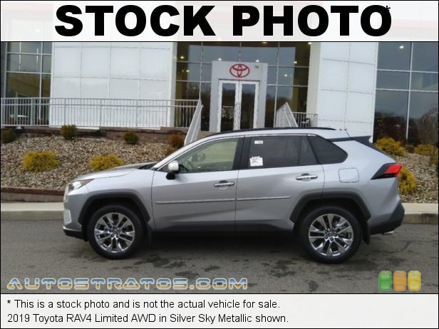Stock photo for this 2019 Toyota RAV4 Limited 2.5 Liter DOHC 16-Valve Dual VVT-i 4 Cylinder 8 Speed ECT-i Automatic