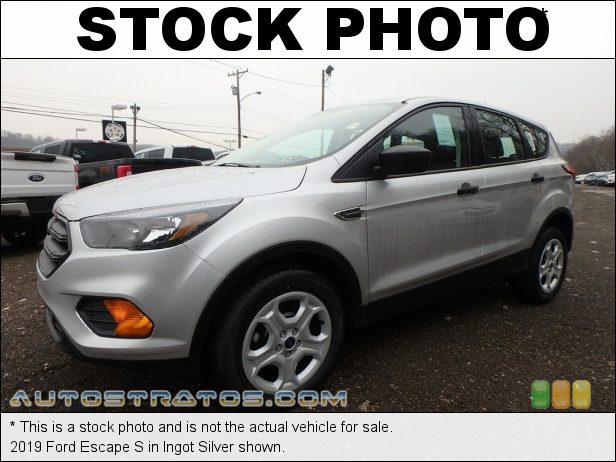 Stock photo for this 2019 Ford Escape S 2.5 Liter DOHC 16-Valve i-VCT 4 Cylinder 6 Speed Automatic