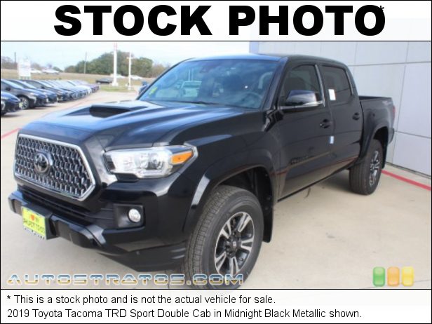 Stock photo for this 2019 Toyota Tacoma Double Cab 3.5 Liter DOHC 24-Valve VVT-i V6 6 Speed Automatic