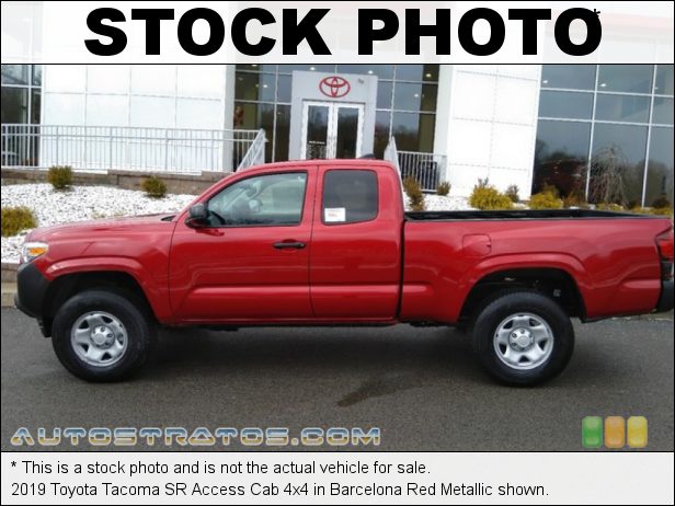 Stock photo for this 2019 Toyota Tacoma SR Cab 2.7 Liter DOHC 16-Valve VVT-i 4 Cylinder 6 Speed Automatic